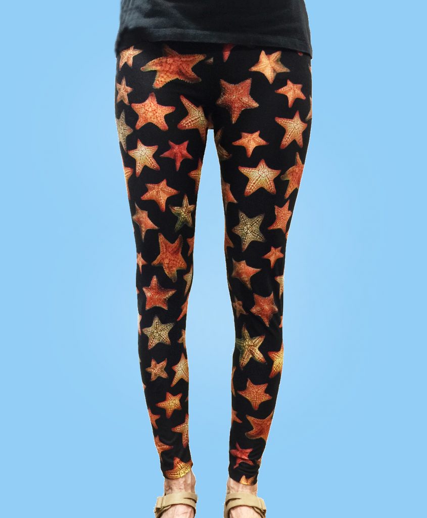 Ladies Leggings with Starfish -Underwater Art - ArtSea of the Florida Keys